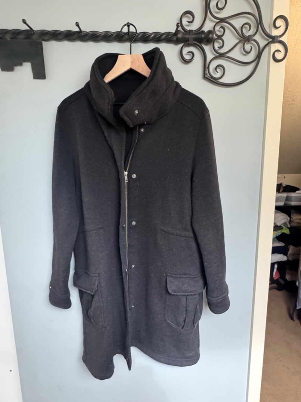 Patagonia Wool-Blend Long Coat Jacket